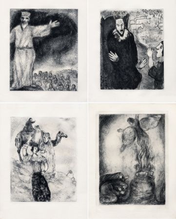 Офорт Chagall - LA BIBLE. (Suite des eaux-fortes gravées de 1931 à 1939 - Tériade 1956). 