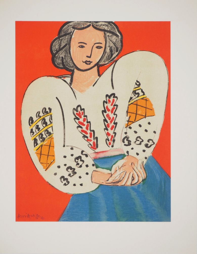 Литография Matisse - La blouse roumaine