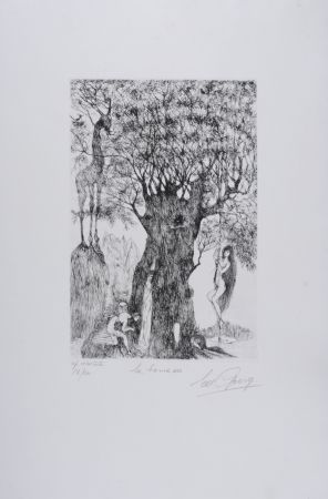 Гравюра Goerg - La Bonne Vie, 1956 - Hand-signed