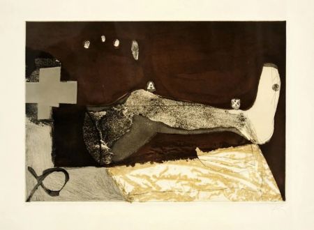 Офорт Tàpies - La cama