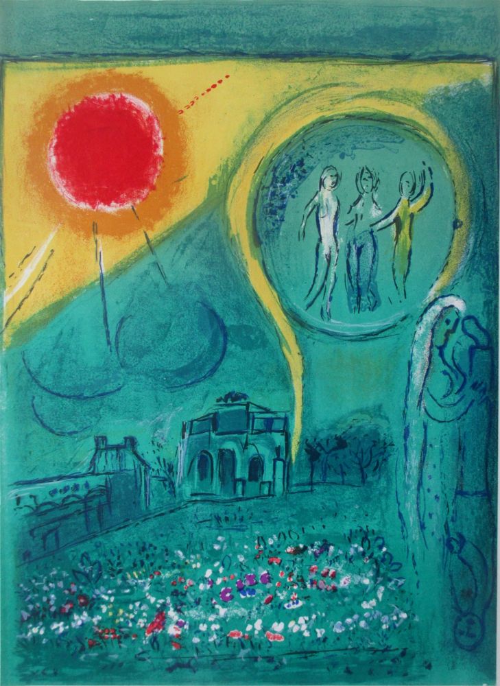 Литография Chagall - La Carrousel du Louvre