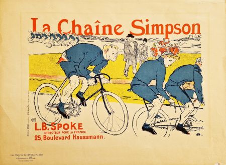 Литография Toulouse-Lautrec - La Chaine Simpson