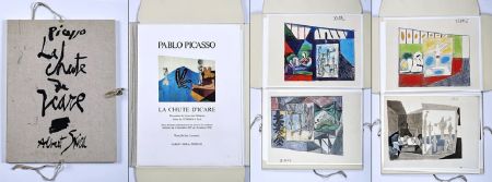 Литография Picasso - LA CHUTE D'ICARE : 7 photolithographies couleurs. Album (Albert Skira, 1972).