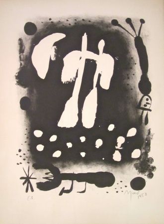 Литография Miró - La clé des champs 