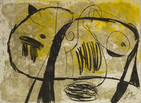 Акватинта Miró - La Commedia Del Arte V