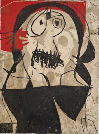 Офорт Miró - La commedia dell'arte VII 