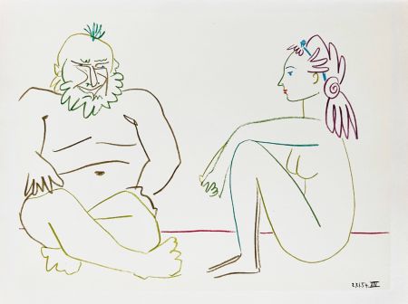 Литография Picasso - La Comédie Humaine