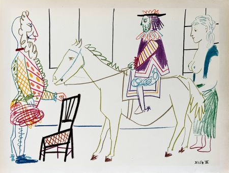 Литография Picasso - La Comédie Humaine