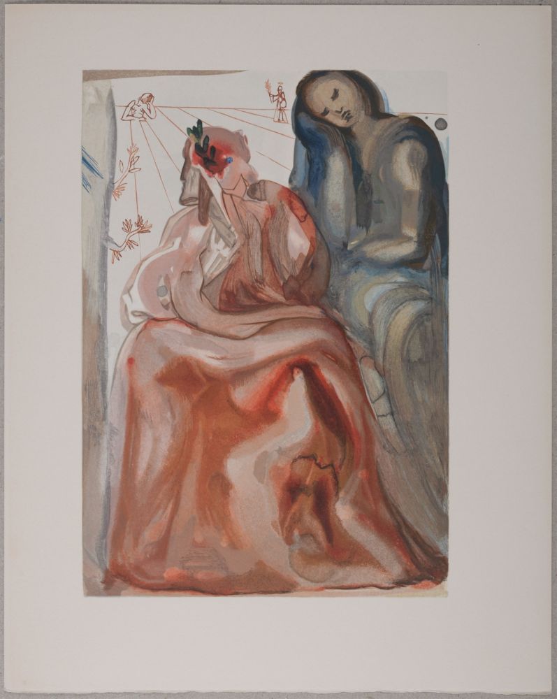 Литография Dali - La confession de Dante