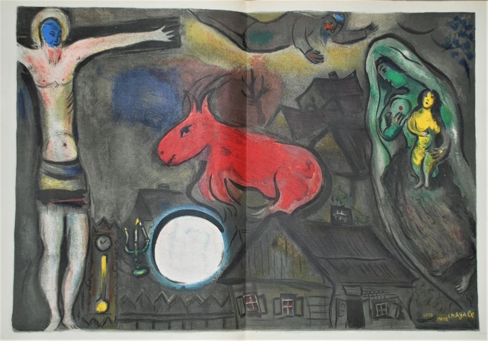 Литография Chagall - La crucifixion mystique