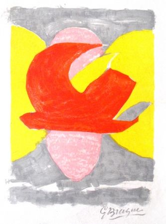 Литография Braque - La descente aux enfers