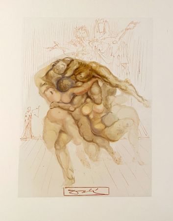 Гравюра На Дереве Dali - La Divine Comédie - Enfer 08 - Les Coléreux