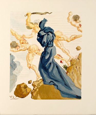Гравюра На Дереве Dali - La Divine Comédie - Enfer 15 - Les Margelles du Phlégéton