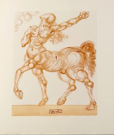 Гравюра На Дереве Dali - La Divine Comédie - Enfer 25 - Le Centaure