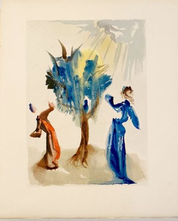 Гравюра На Дереве Dali - La Divine Comédie - Purgatoire 24 - L'arbre du châtiment