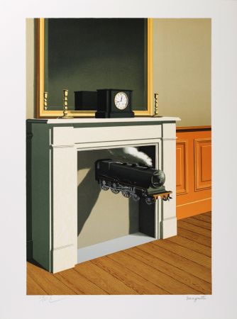 Литография Magritte - La Durée Poignardée (Time Transfixed)