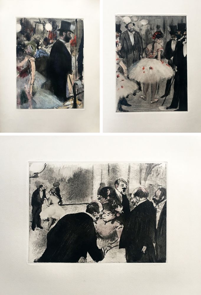 Иллюстрированная Книга Degas - LA FAMILLE CARDINAL. Illustré d'un portrait et de 32 monotypes en noir et en couleurs par EDGAR DEGAS