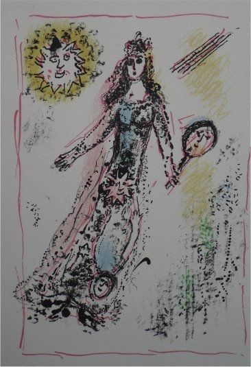 Литография Chagall - La Feerie et le Royaume, planche 6