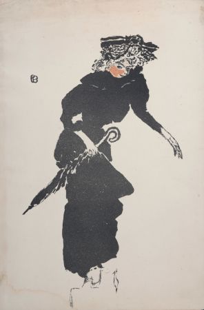 Литография Bonnard - La Femme au parapluie, 1895