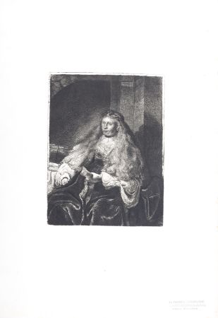 Фототипия Rembrandt - La Femme de Rembrandt