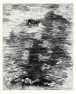 Офорт Chagall - La Femme noyée