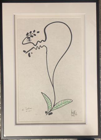 Литография Cocteau - La fleur