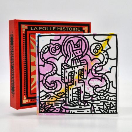 Иллюстрированная Книга Speedy Graphito - LA FOLLE HISTOIRE DE L'ART / Coffret + Original + Gravure