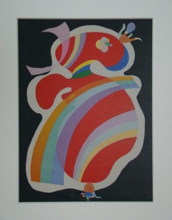 Литография Kandinsky - La forme rouge, 1938
