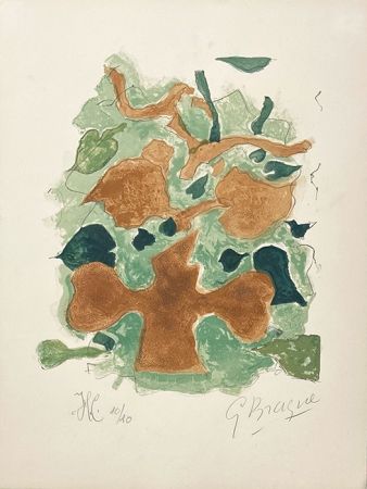 Литография Braque - La forêt