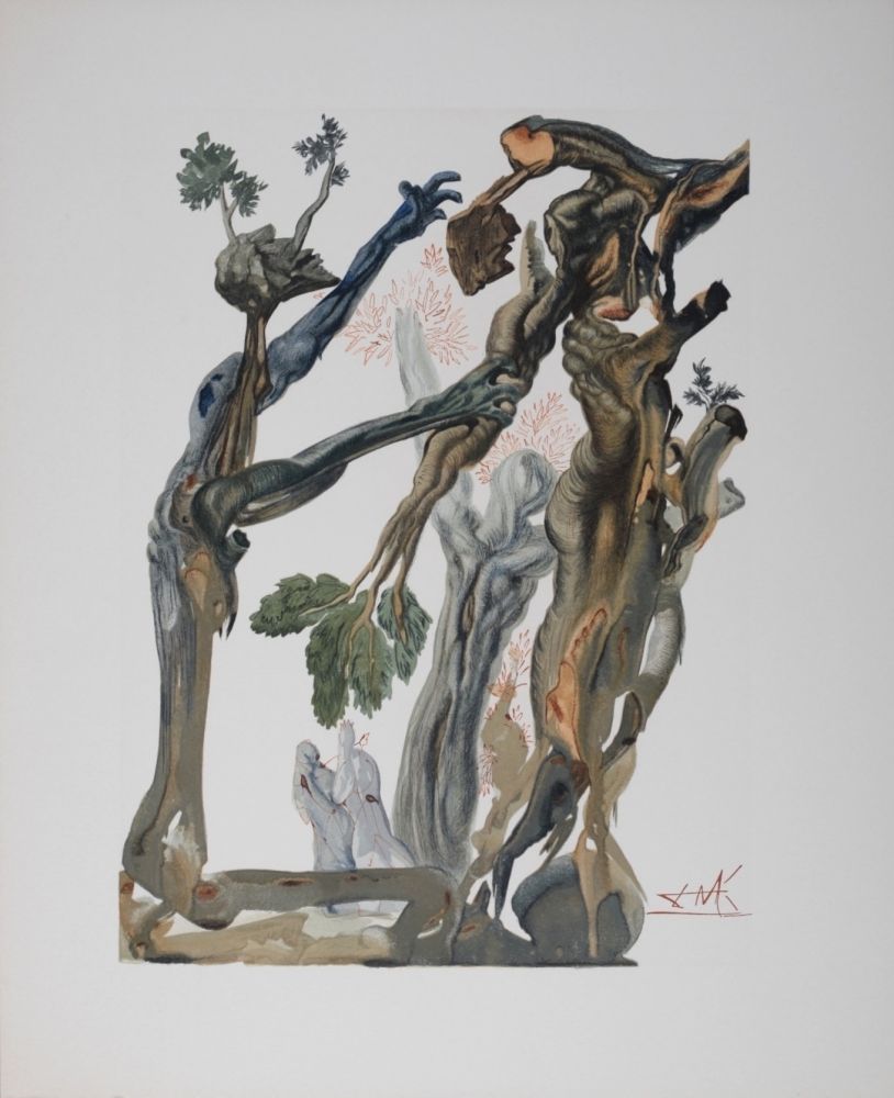 Литография Dali - La forêt des sucidés