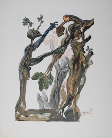 Литография Dali - La forêt des sucidés