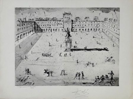 Гравюра Dali - La Grande Place Des Vosges