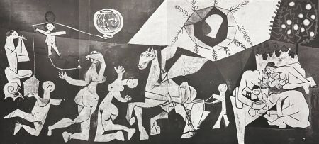 Литография Picasso - La Guerre et la Paix Collotype