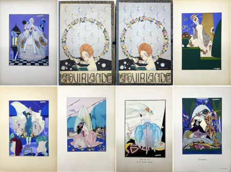 Иллюстрированная Книга Brunelleschi - LA GUIRLANDE. Album mensuel d’Art et de Littérature (1919-1921). Collection complète en 11 fascicules.