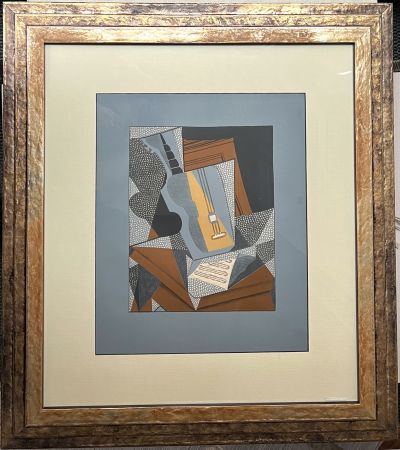 Литография Gris  - LA GUITARE. Lithographie en couleur (1925-1955)