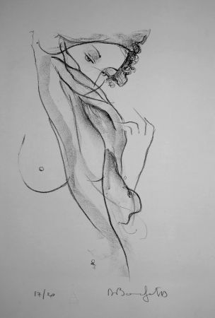Литография Bonnefoit - La jeune Fille au voile / The Girl with a Veil
