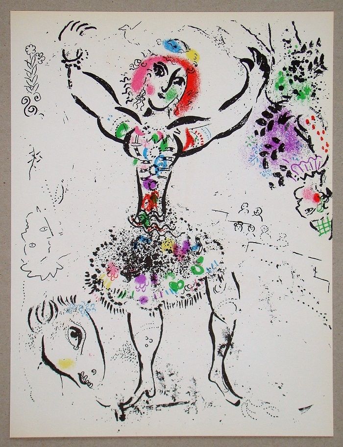 Литография Chagall - La Jongleuse