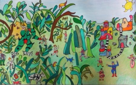 Литография De Saint Phalle - La jungle 2
