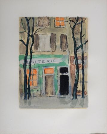 Литография Van Dongen - La Laiterie de la Place du Tertre, 1949