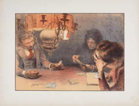 Литография Guiguet - La Lampe, 1898