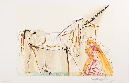 Литография Dali - La Licorne (Unicorn)
