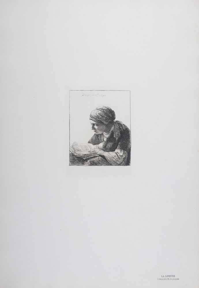 Фототипия Rembrandt - La Liseuse