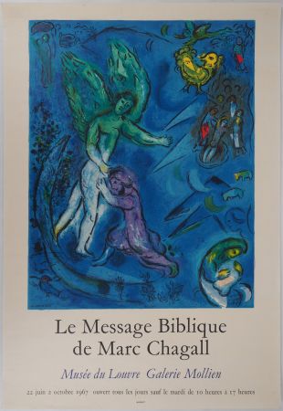 Иллюстрированная Книга Chagall - La lutte de Jacob et de l'ange