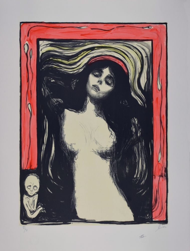Литография Munch - La Madone / Madonna - 1895