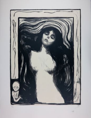 Литография Munch - LA MADONE / MADONNA - 1895