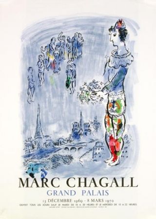 Литография Chagall - La Magicien de Paris
