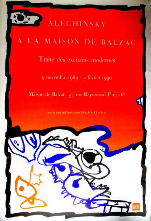 Литография Alechinsky - La Maison de Balzac