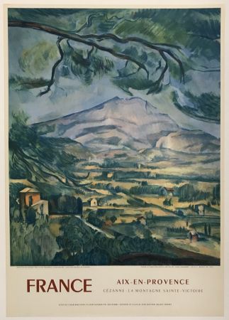 Литография Cezanne - La Montagne Sainte-Victoire