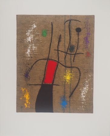 Литография Miró - La musicienne
