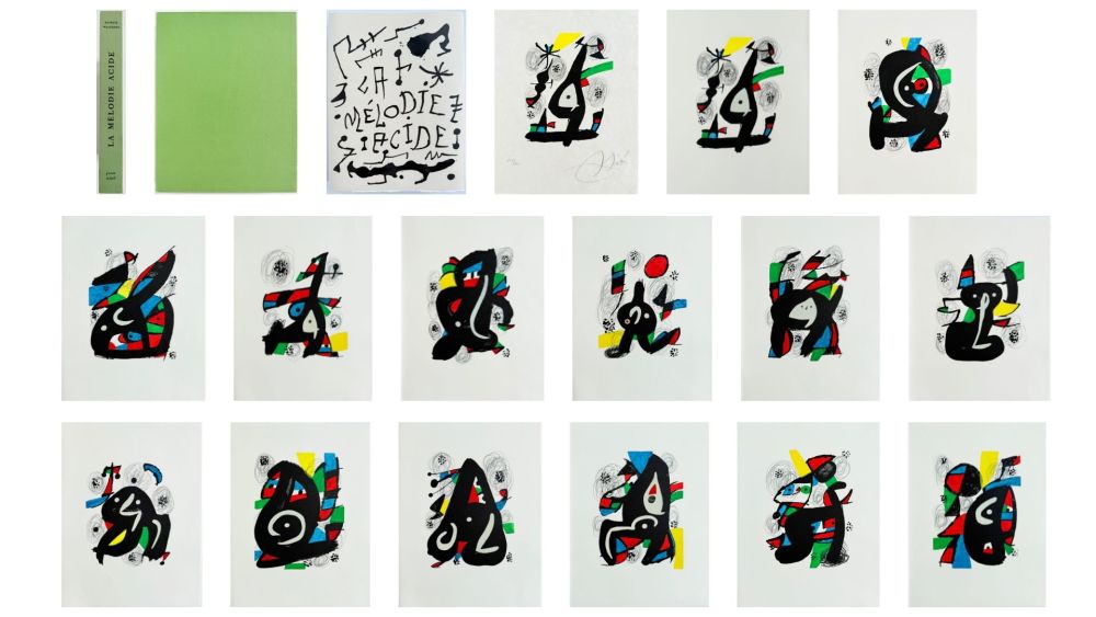Литография Miró - La Mélodie Acide